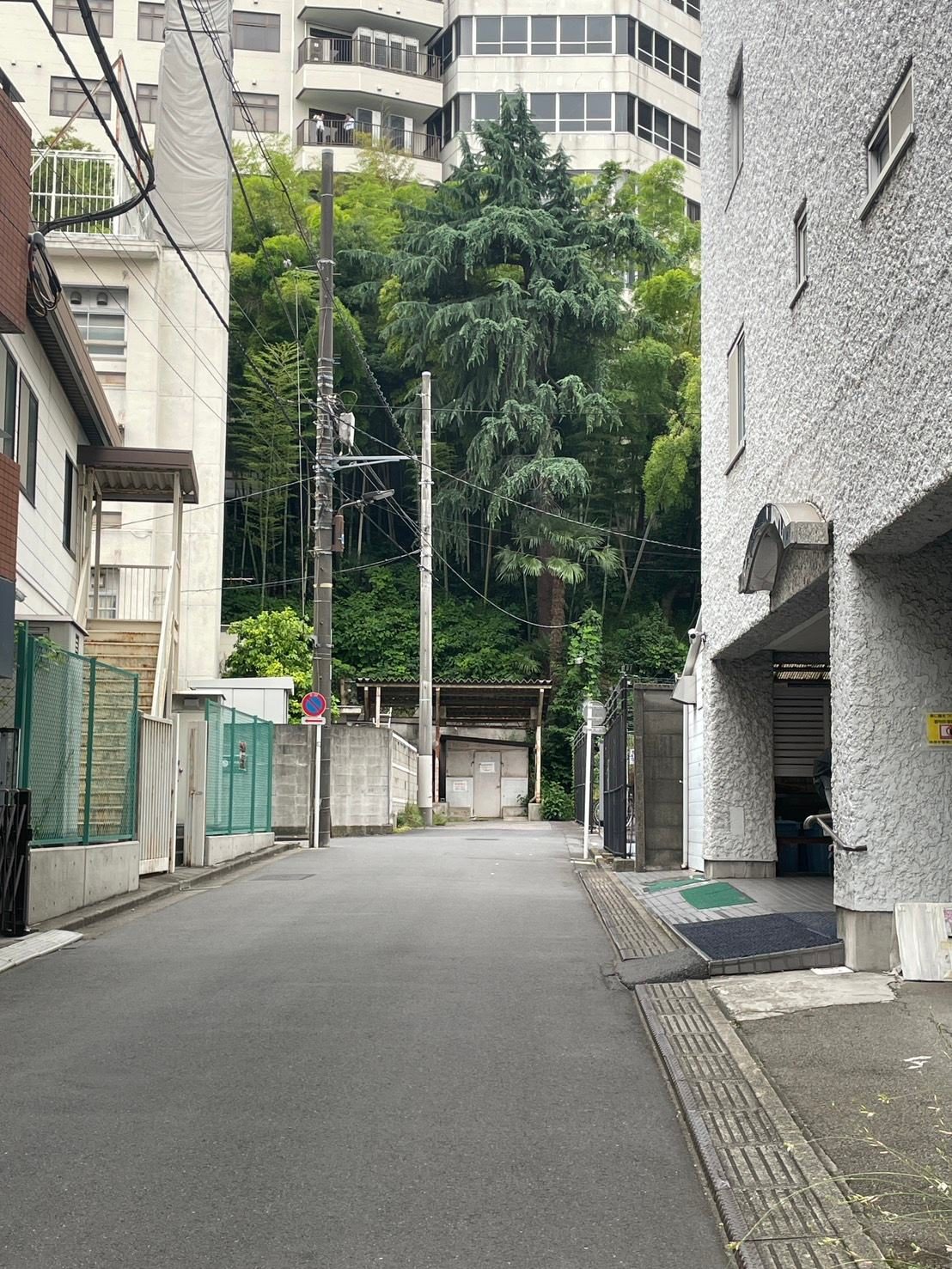猿楽通り沿いの小道